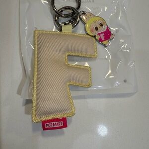 POPMART Labubu Pin For Love letter F